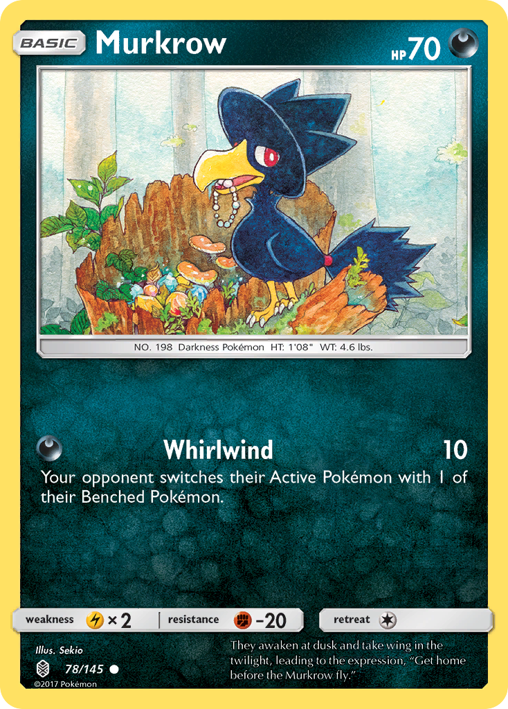 Murkrow (78/145) [Sun & Moon: Guardians Rising] | Good Games Adelaide SA