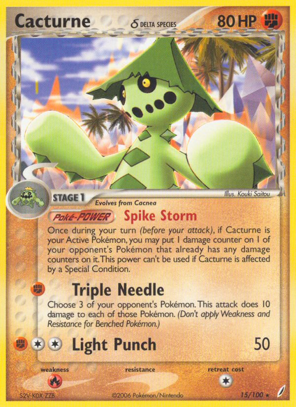 Cacturne (15/100) (Delta Species) [EX: Crystal Guardians] | Good Games Adelaide SA