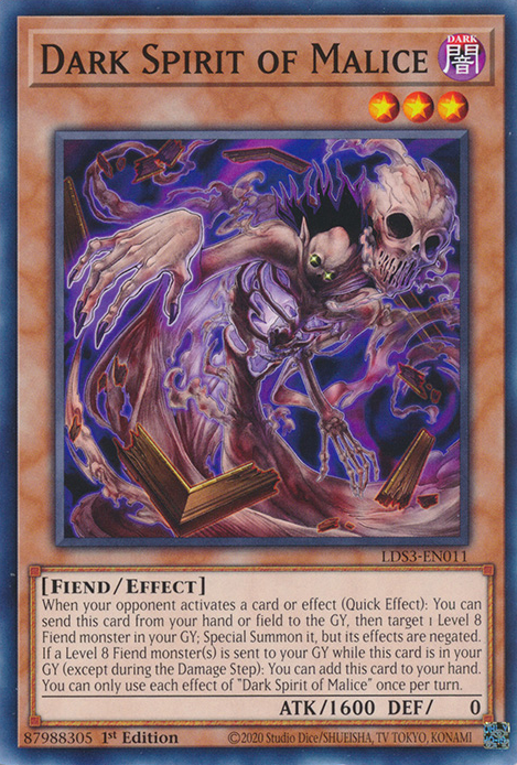 Dark Spirit of Malice [LDS3-EN011] Common | Good Games Adelaide SA