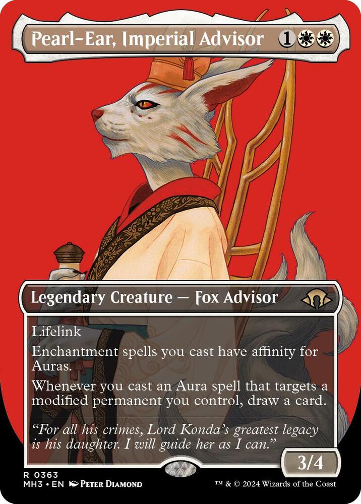 Pearl-Ear, Imperial Advisor 363/319 (Modern Horizons 3)  - Borderless Foil | Good Games Adelaide SA