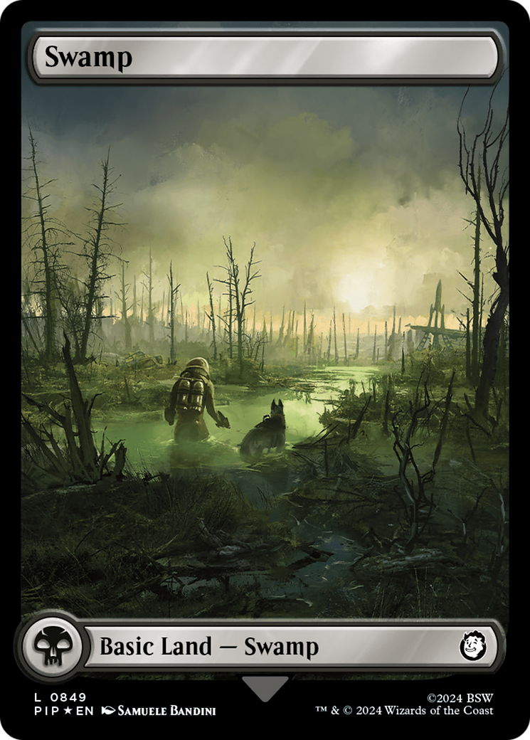 Swamp (0849) (Surge Foil) [Fallout] | Good Games Adelaide SA
