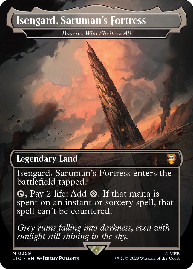 Isengard Sarumans Fortress Boseiju Who Shelters All 359 (Commander: The Lord of the Rings: Tales of Middle-earth)  | Good Games Adelaide SA