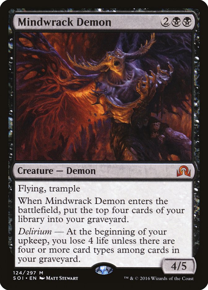 Mindwrack Demon 124 (Shadows over Innistrad)  - Foil | Good Games Adelaide SA