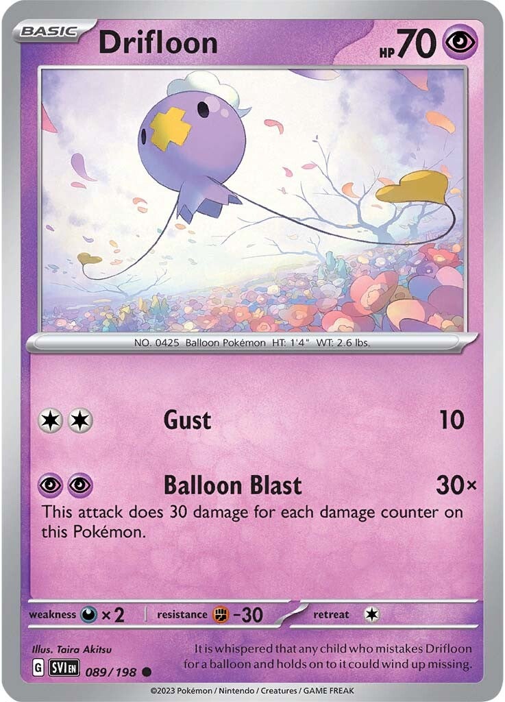 Drifloon (089/198) [Scarlet & Violet: Base Set] | Good Games Adelaide SA