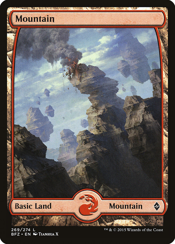 Mountain (269) - Full Art [Battle for Zendikar] | Good Games Adelaide SA