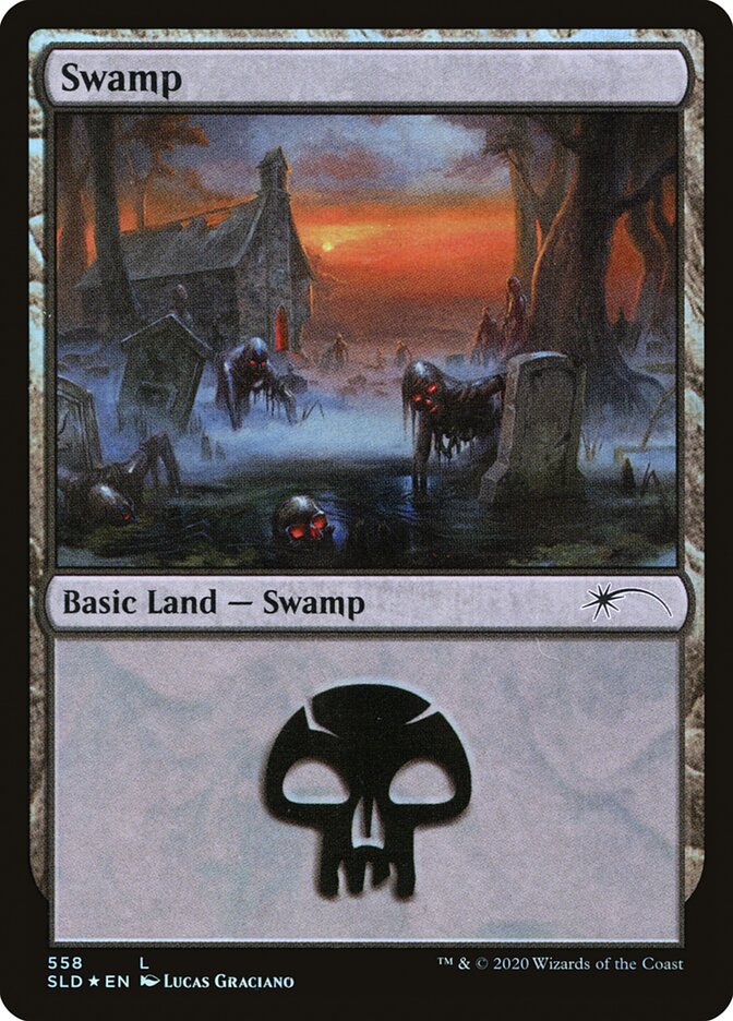 Swamp (Reanimated) (558) [Secret Lair Drop Promos] | Good Games Adelaide SA