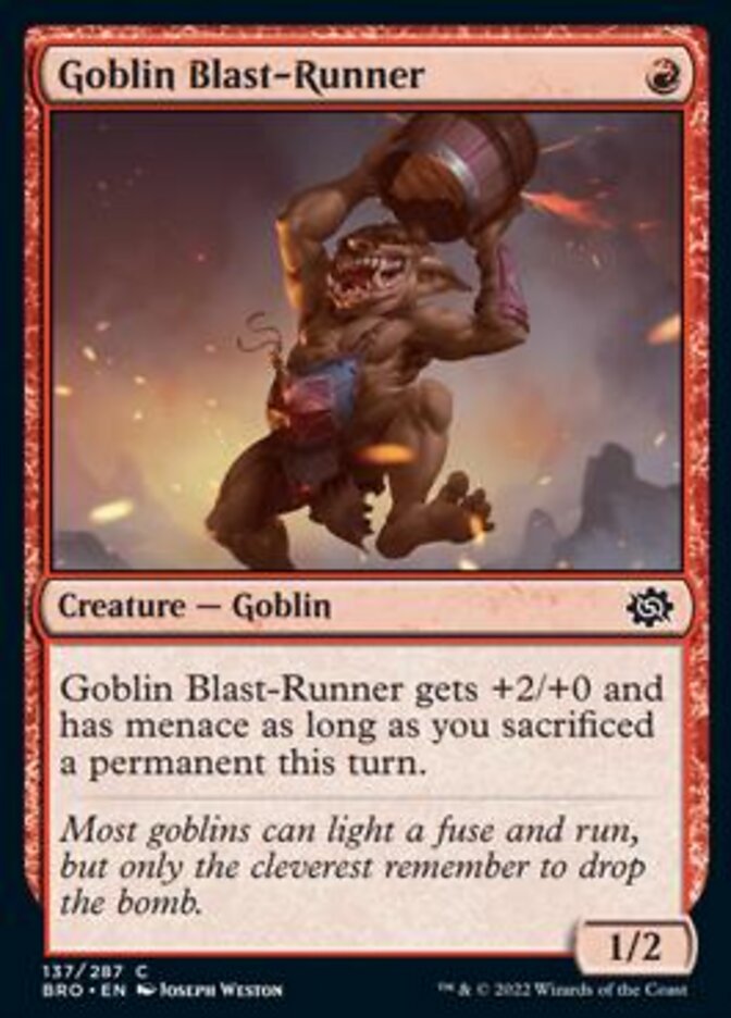 Goblin Blast-Runner [The Brothers' War] | Good Games Adelaide SA