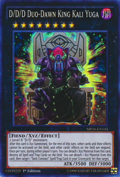 D/D/D Duo-Dawn King Kali Yuga [MP16-EN143] Super Rare | Good Games Adelaide SA