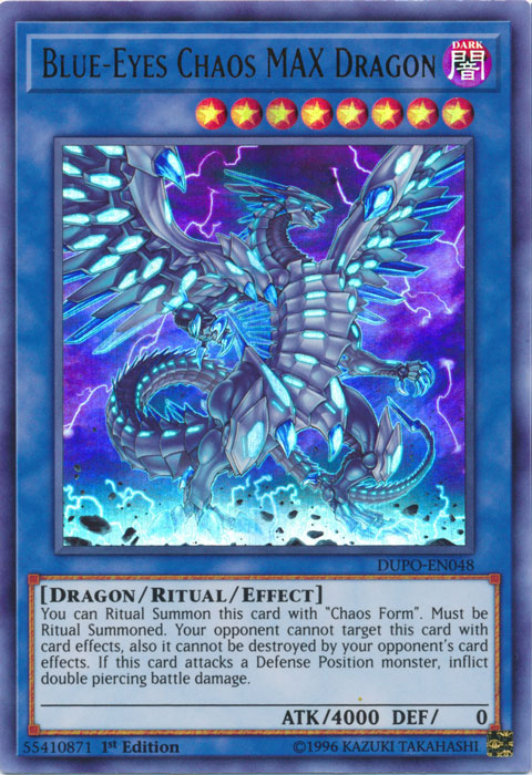 Blue-Eyes Chaos MAX Dragon [DUPO-EN048] Ultra Rare | Good Games Adelaide SA