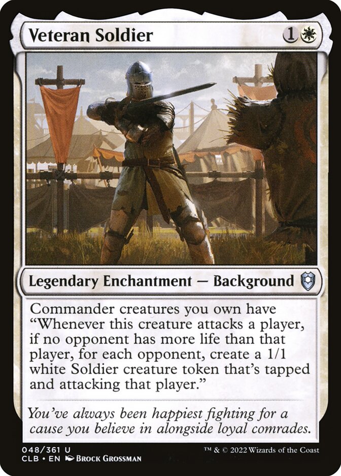 Veteran Soldier 48 (Commander Legends: Battle for Baldur's Gate)  - Foil | Good Games Adelaide SA