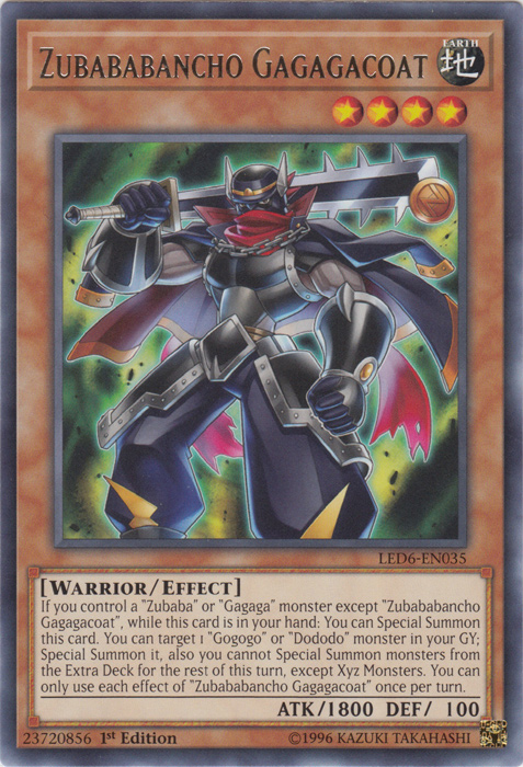 Zubababancho Gagagacoat [LED6-EN035] Rare | Good Games Adelaide SA