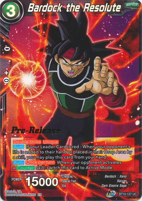 Bardock the Resolute (BT10-127) [Rise of the Unison Warrior Prerelease Promos] | Good Games Adelaide SA
