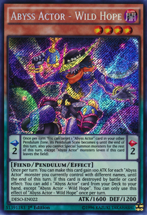Abyss Actor - Wild Hope [DESO-EN022] Secret Rare | Good Games Adelaide SA