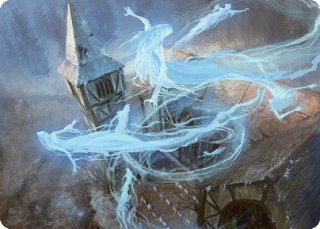 Hallowed Haunting Art Card [Innistrad: Crimson Vow Art Series] | Good Games Adelaide SA