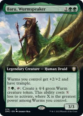Baru Wurmspeaker Extended Art 76 (Commander: Dominaria United)  | Good Games Adelaide SA