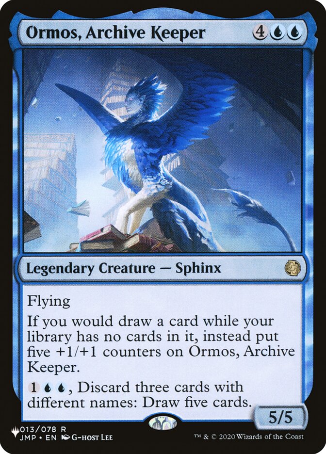 Ormos, Archive Keeper [The List] | Good Games Adelaide SA