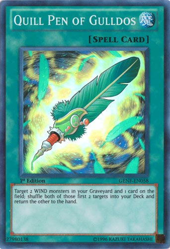 Quill Pen of Gulldos [GENF-EN058] Super Rare | Good Games Adelaide SA