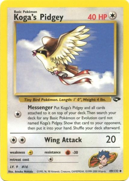 Koga's Pidgey (49/132) [Gym Challenge Unlimited] | Good Games Adelaide SA