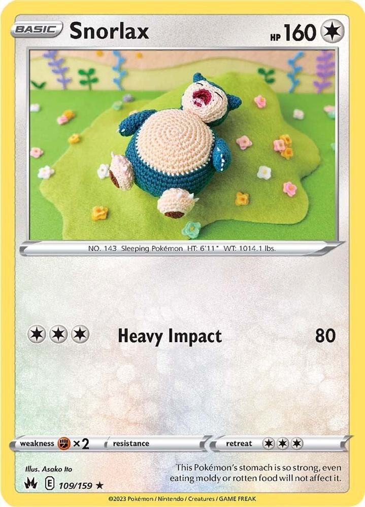 Snorlax 109/159 (Crown Zenith)  | Good Games Adelaide SA