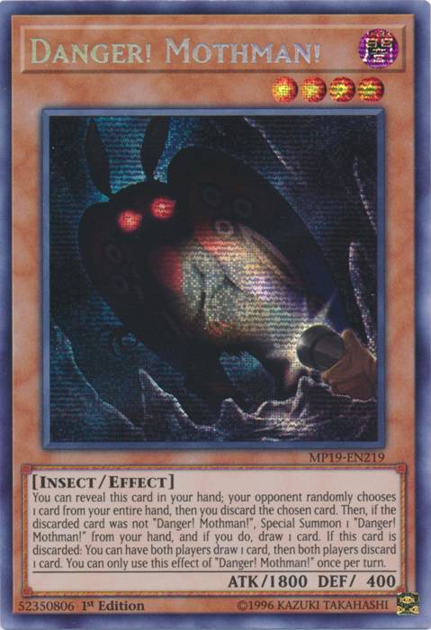 Danger! Mothman! [MP19-EN219] Prismatic Secret Rare | Good Games Adelaide SA