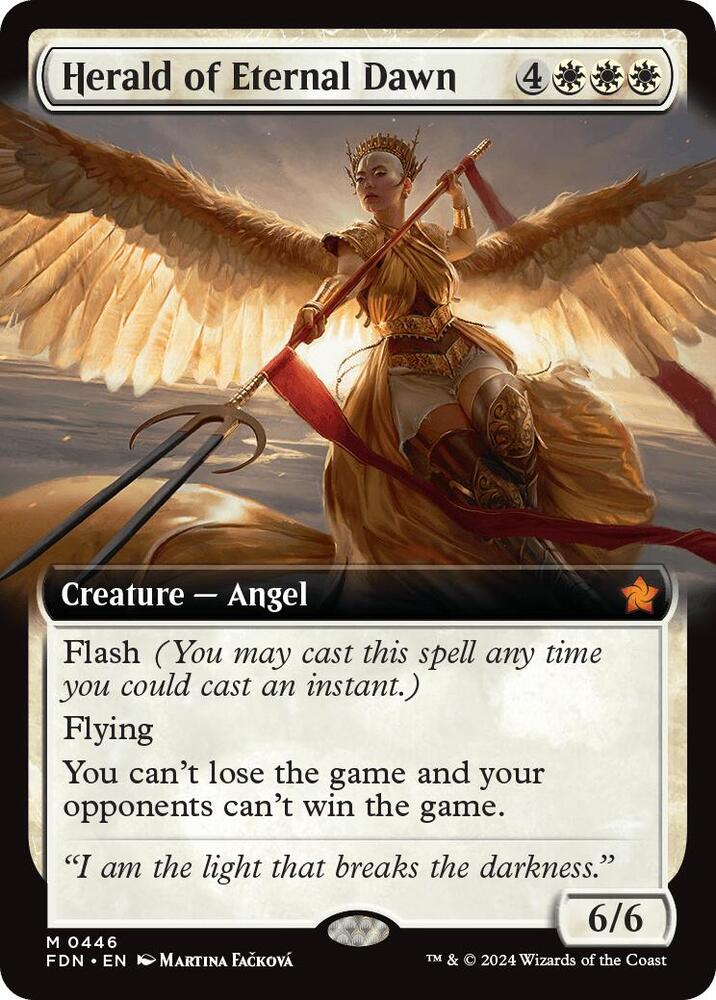 Herald of Eternal Dawn Extended Art 446 (Foundations)  - Extended Art | Good Games Adelaide SA