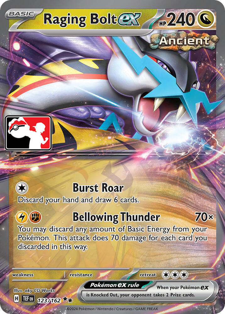 Raging Bolt ex Series 5/6 123/162 (Prize Pack Series Cards)  - Holofoil | Good Games Adelaide SA