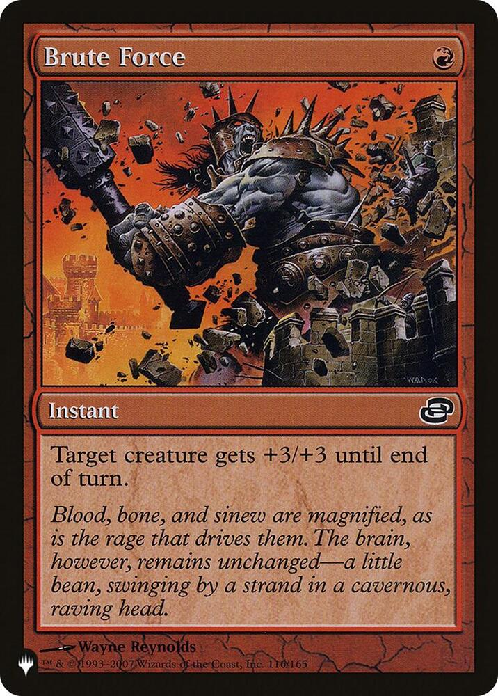 Brute Force 116/165 (The List Reprints)  | Good Games Adelaide SA