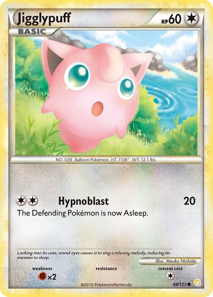 Jigglypuff 68/123 (HeartGold SoulSilver)  | Good Games Adelaide SA