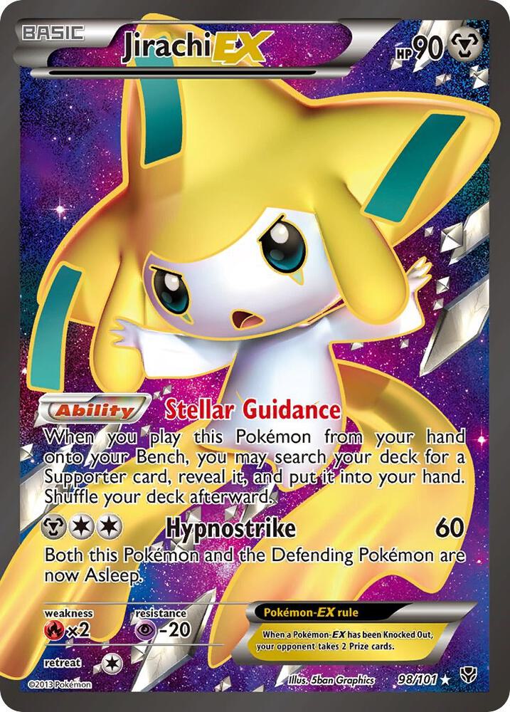 Jirachi EX Full Art 98/101 (Plasma Blast)  - Holofoil | Good Games Adelaide SA