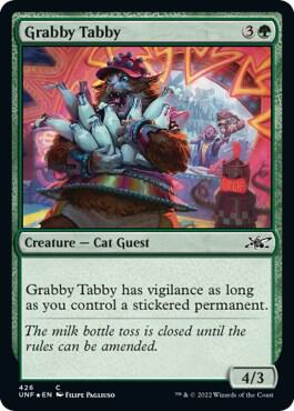 Grabby Tabby Galaxy Foil 426 (Unfinity)  - Foil | Good Games Adelaide SA