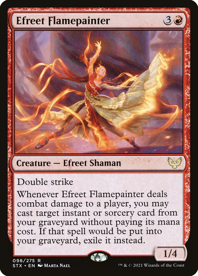 Efreet Flamepainter 98 (Strixhaven: School of Mages)  - Foil | Good Games Adelaide SA
