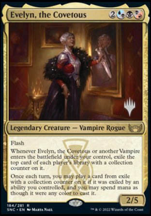 Evelyn, the Covetous (Promo Pack) [Streets of New Capenna Promos] | Good Games Adelaide SA
