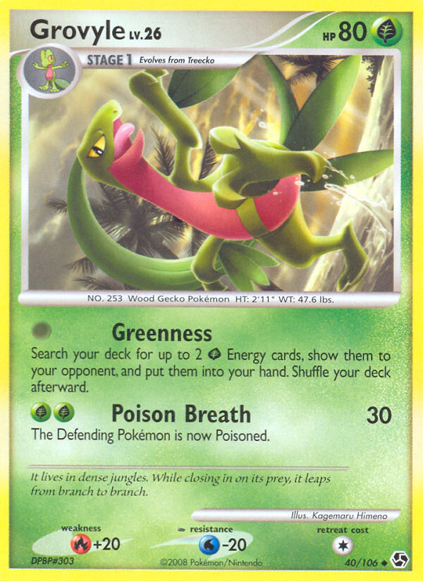 Grovyle (40/106) [Diamond & Pearl: Great Encounters] | Good Games Adelaide SA