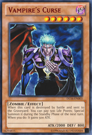 Vampire's Curse (Red) [DL16-EN003] Rare | Good Games Adelaide SA