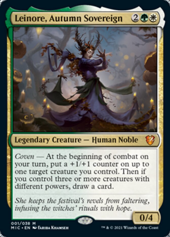 Leinore, Autumn Sovereign (Display Commander) [Innistrad: Midnight Hunt Commander] | Good Games Adelaide SA