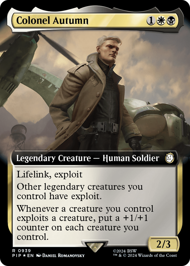 Colonel Autumn (Extended Art) (Surge Foil) [Fallout] | Good Games Adelaide SA