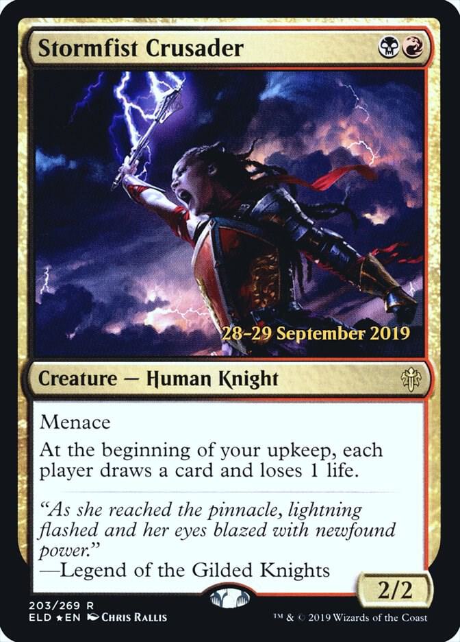 Stormfist Crusader 203 (Prerelease Cards)  - Foil | Good Games Adelaide SA