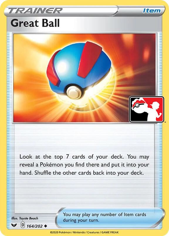Great Ball Series 1/2 164/202 (Prize Pack Series Cards)  | Good Games Adelaide SA