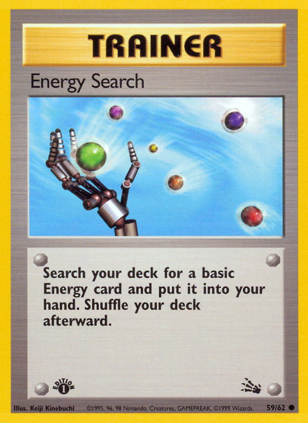 Energy Search (59/62) [Fossil 1st Edition] | Good Games Adelaide SA