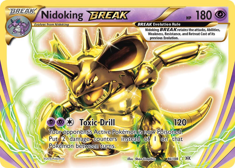 Nidoking BREAK 46/108 (XY - Evolutions)  - Holofoil | Good Games Adelaide SA