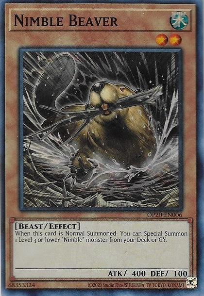 Nimble Beaver [OP20-EN006] Super Rare | Good Games Adelaide SA