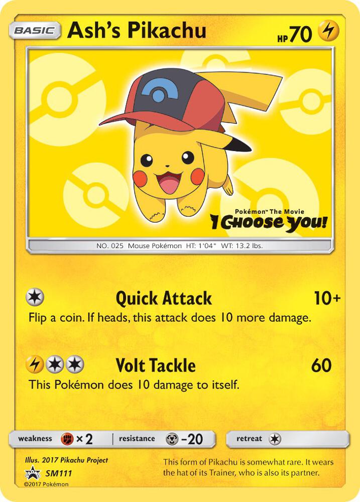 Ash's Pikachu SM111 (SM Promos)  | Good Games Adelaide SA