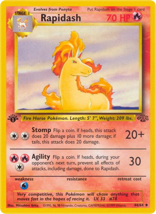 Rapidash 44/64 (Jungle)  - 1st Edition | Good Games Adelaide SA