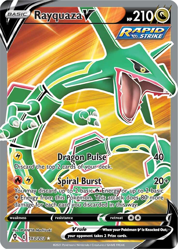 Rayquaza V (193/203) [Sword & Shield: Evolving Skies] | Good Games Adelaide SA