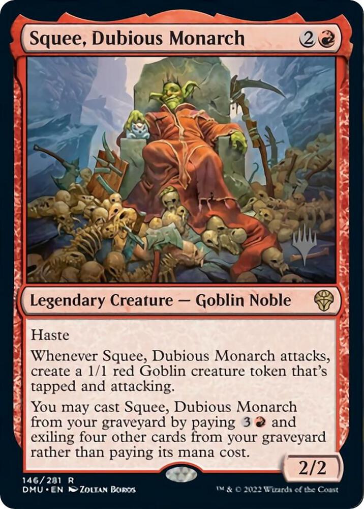 Squee Dubious Monarch 146 (Promo Pack: Dominaria United)  - Foil | Good Games Adelaide SA