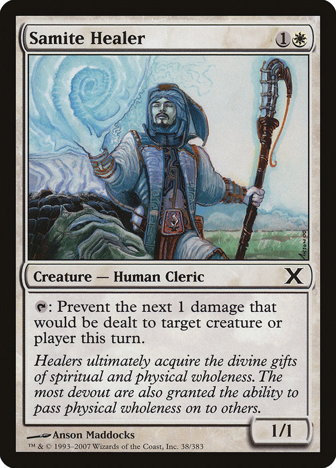 Samite Healer 38 (10th Edition)  - Foil | Good Games Adelaide SA
