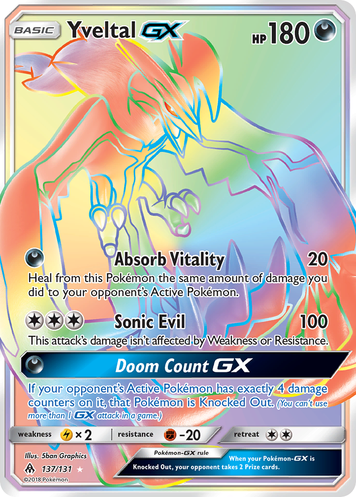 Yveltal GX (137/131) [Sun & Moon: Forbidden Light] | Good Games Adelaide SA