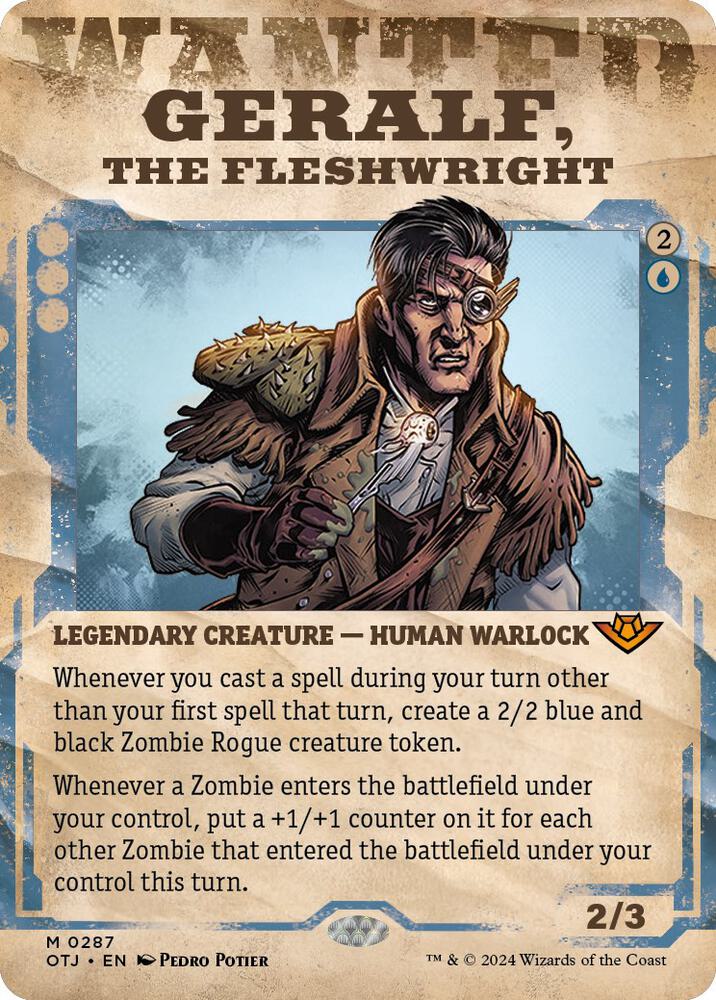 Geralf, the Fleshwright 287 (Outlaws of Thunder Junction)  - Foil | Good Games Adelaide SA