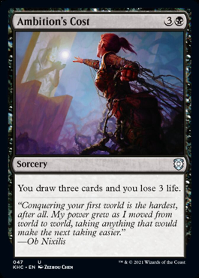 Ambition's Cost [Kaldheim Commander] | Good Games Adelaide SA