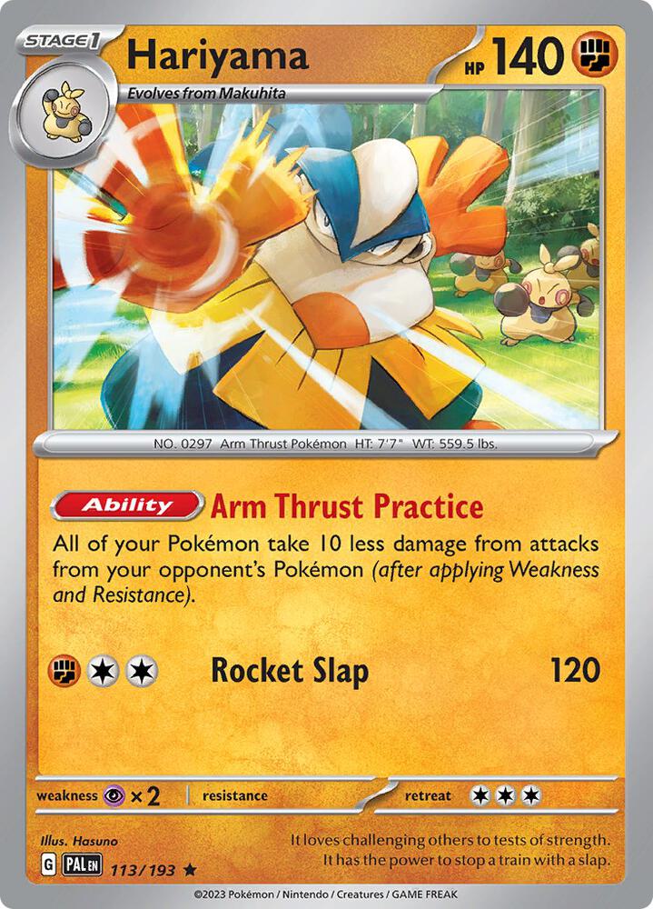 Hariyama 113/193 (SV02: Paldea Evolved)  - Holofoil | Good Games Adelaide SA